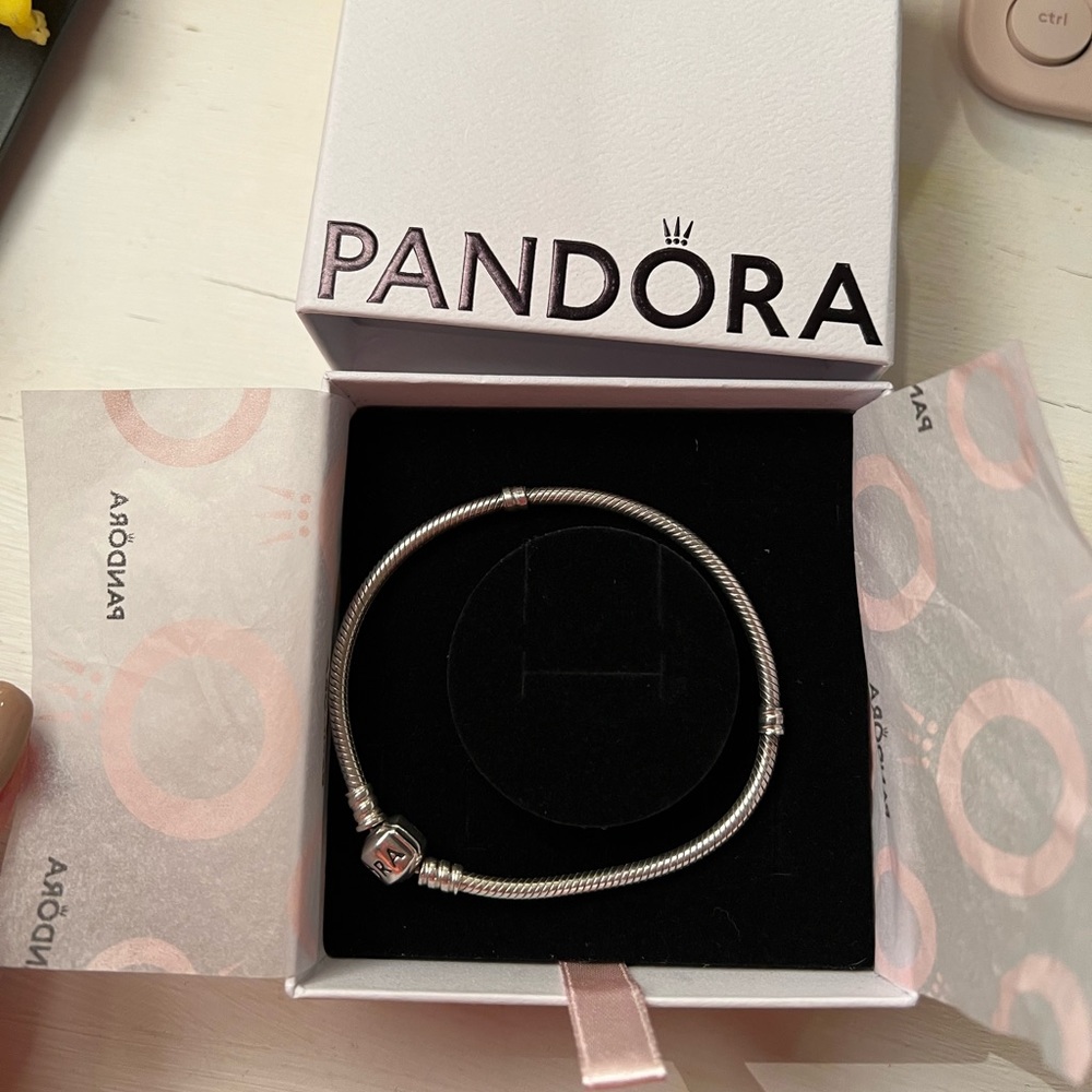 Pandora Sterling Silver Snake Chain Bracelet 20 cm